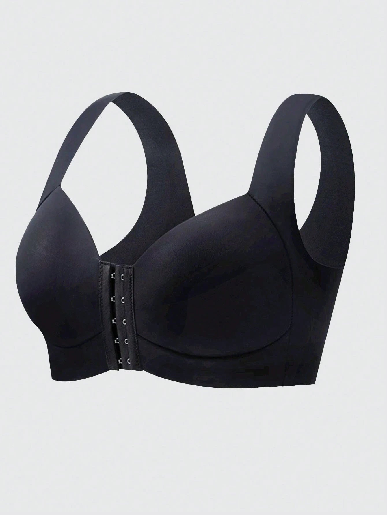 Front-Closure Push-Up Sexy Plus-Size Bra with Beautiful Back