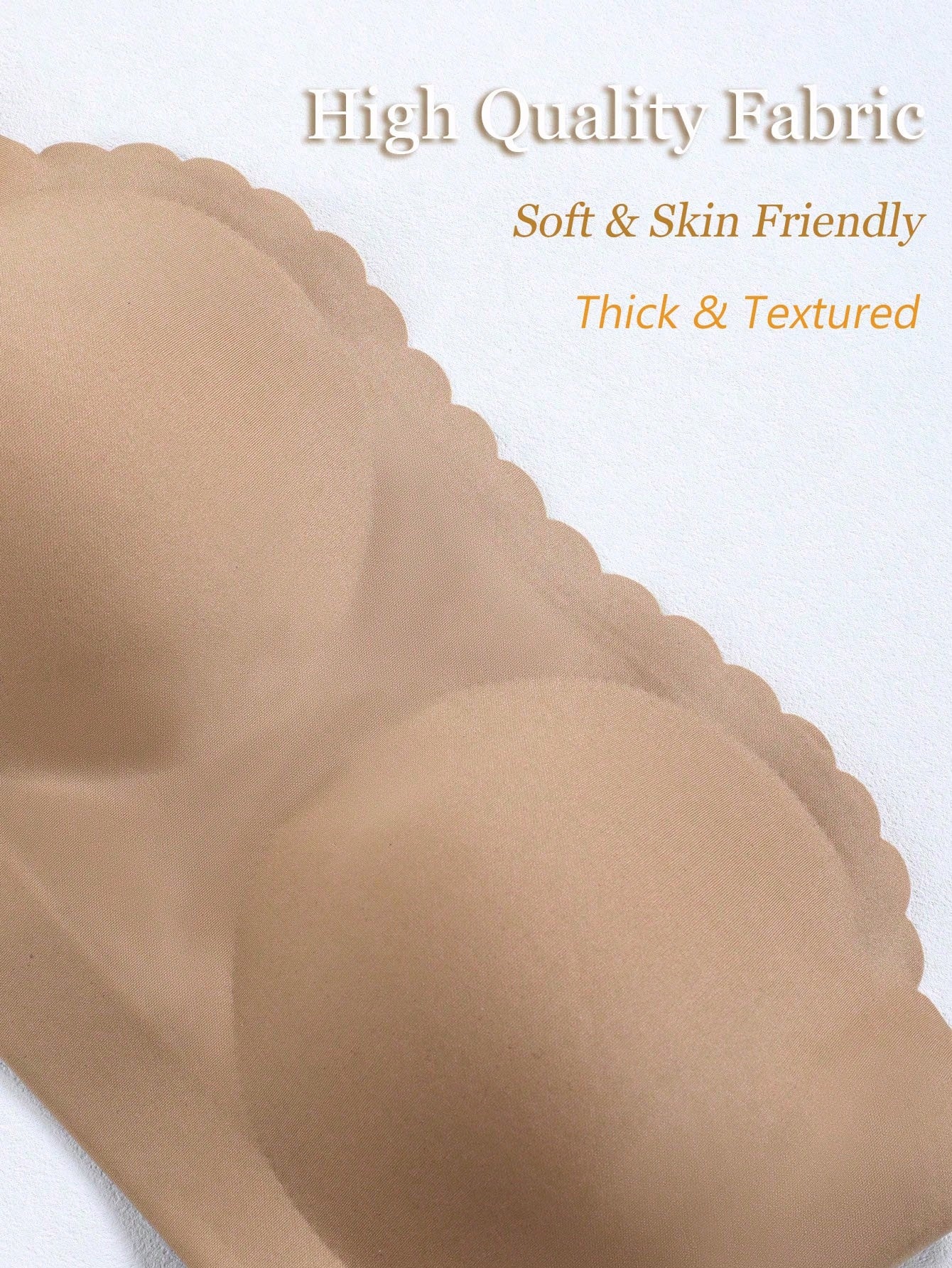 Women's Strapless Push-Up Seamless Wireless Side Closure Padded Adjustable Straps Underwear Tan