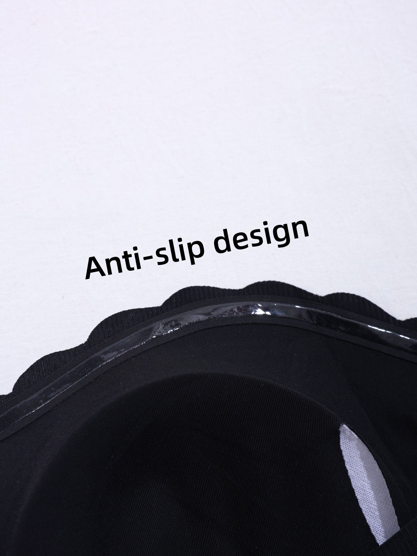 Wire-free Comfort Pleated Bandeau Bra Black