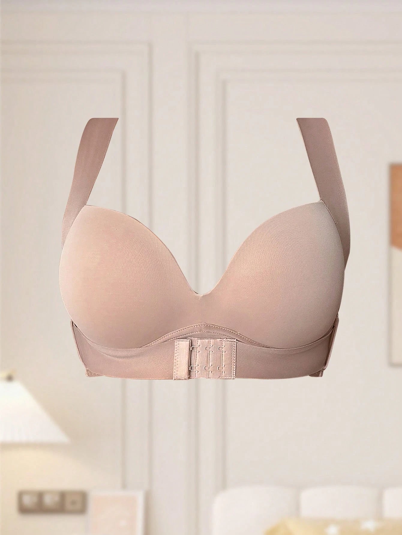 Gathering and Lifting Front Clasp Anti-Sag Sports Bra