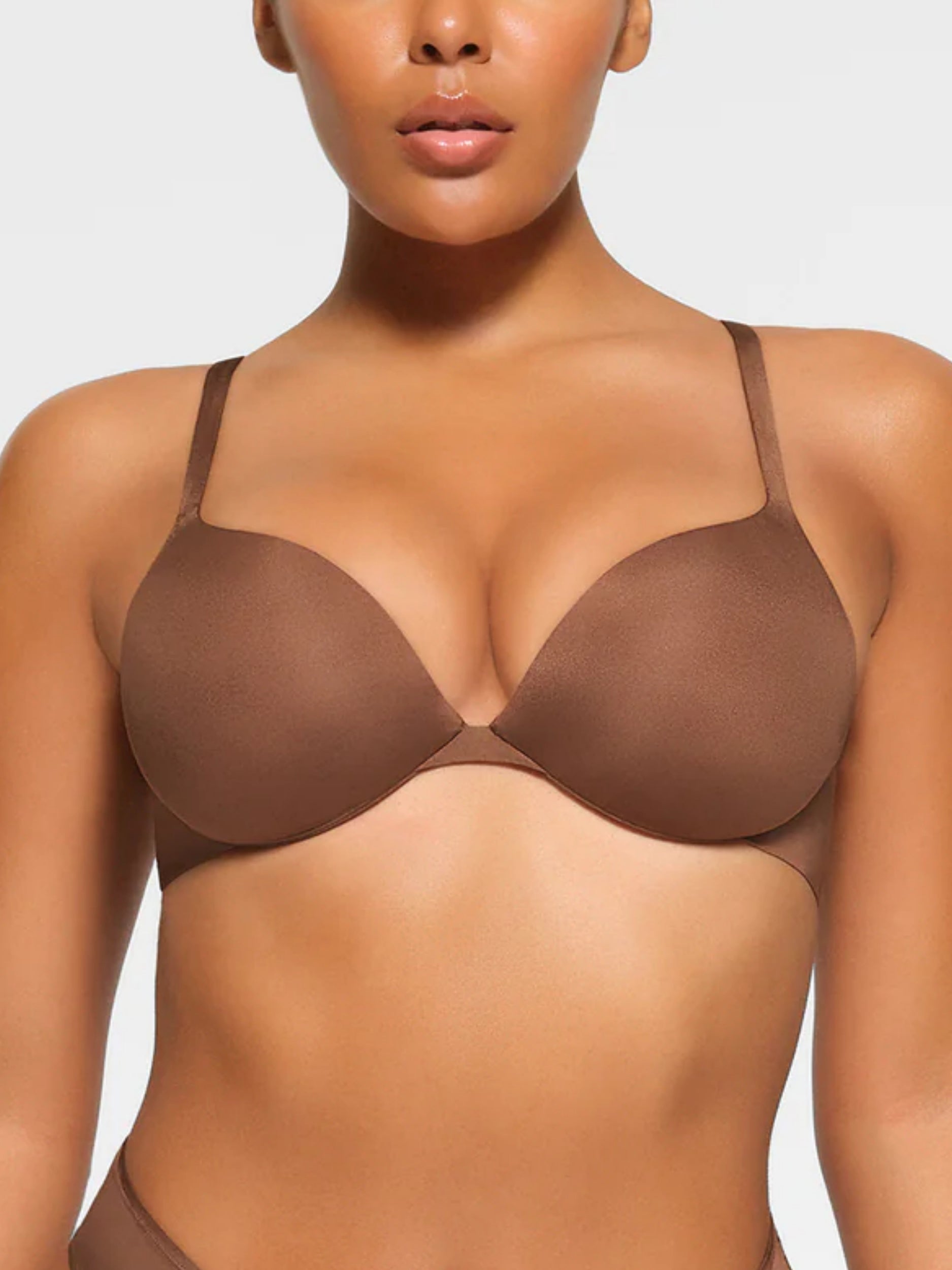 Seamless Push Up Wireless Sports Bralette Bras Beige