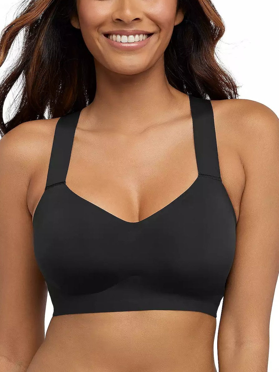  Boody Women's Racerback Sports Bra - Pullover Racerback Bra  with Removable Padding, Seamless Bras for Women - Wireless Bra for Medium  Support, Bamboo Viscose for All-Day Comfort - Black, Small 