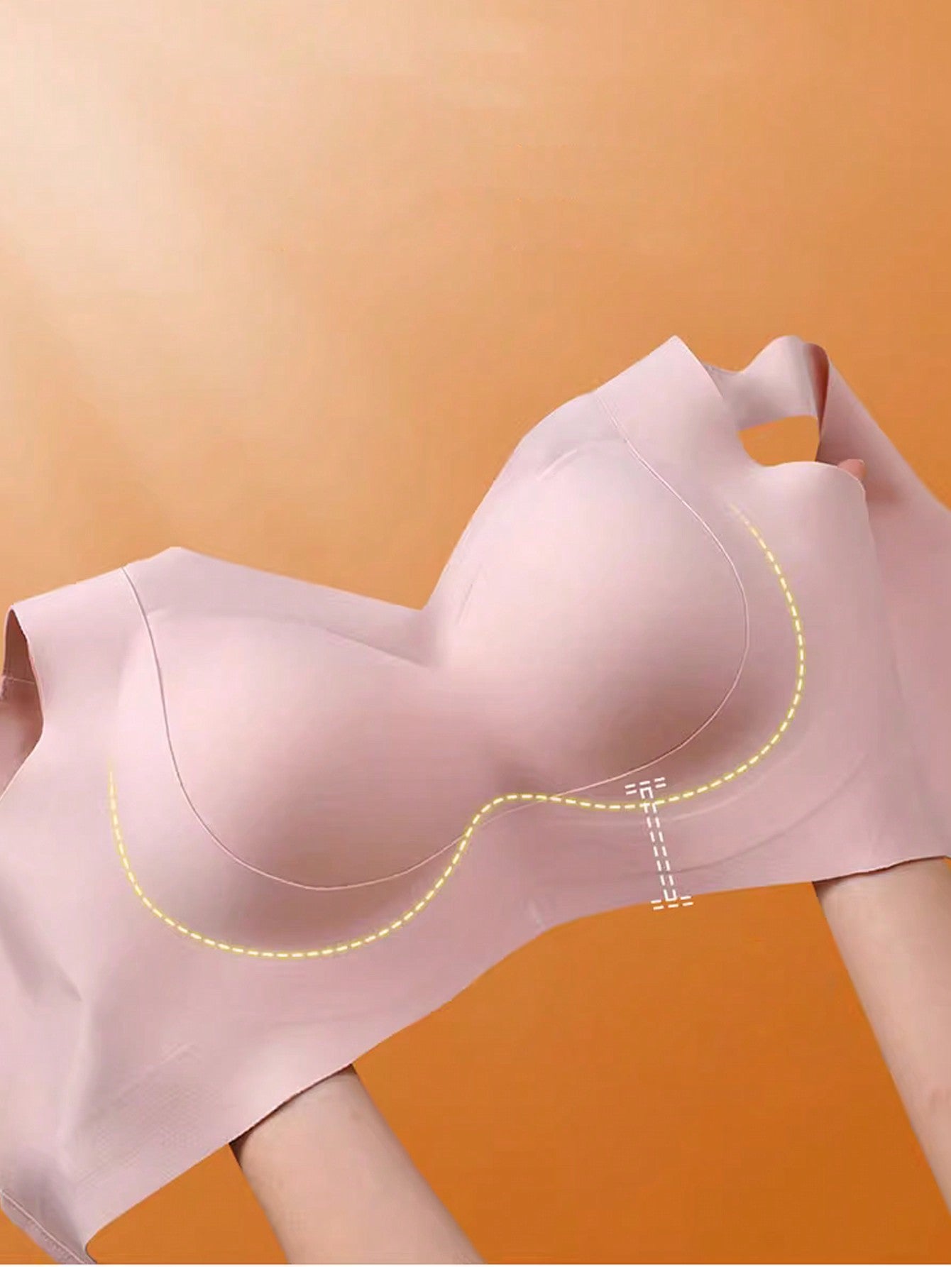 Strapless Invisible Push-up Front Buckle Non-Slip Wireless Lift Bra