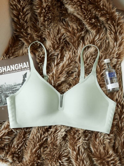 Low-neck Seamless Push-up Wieless Bra