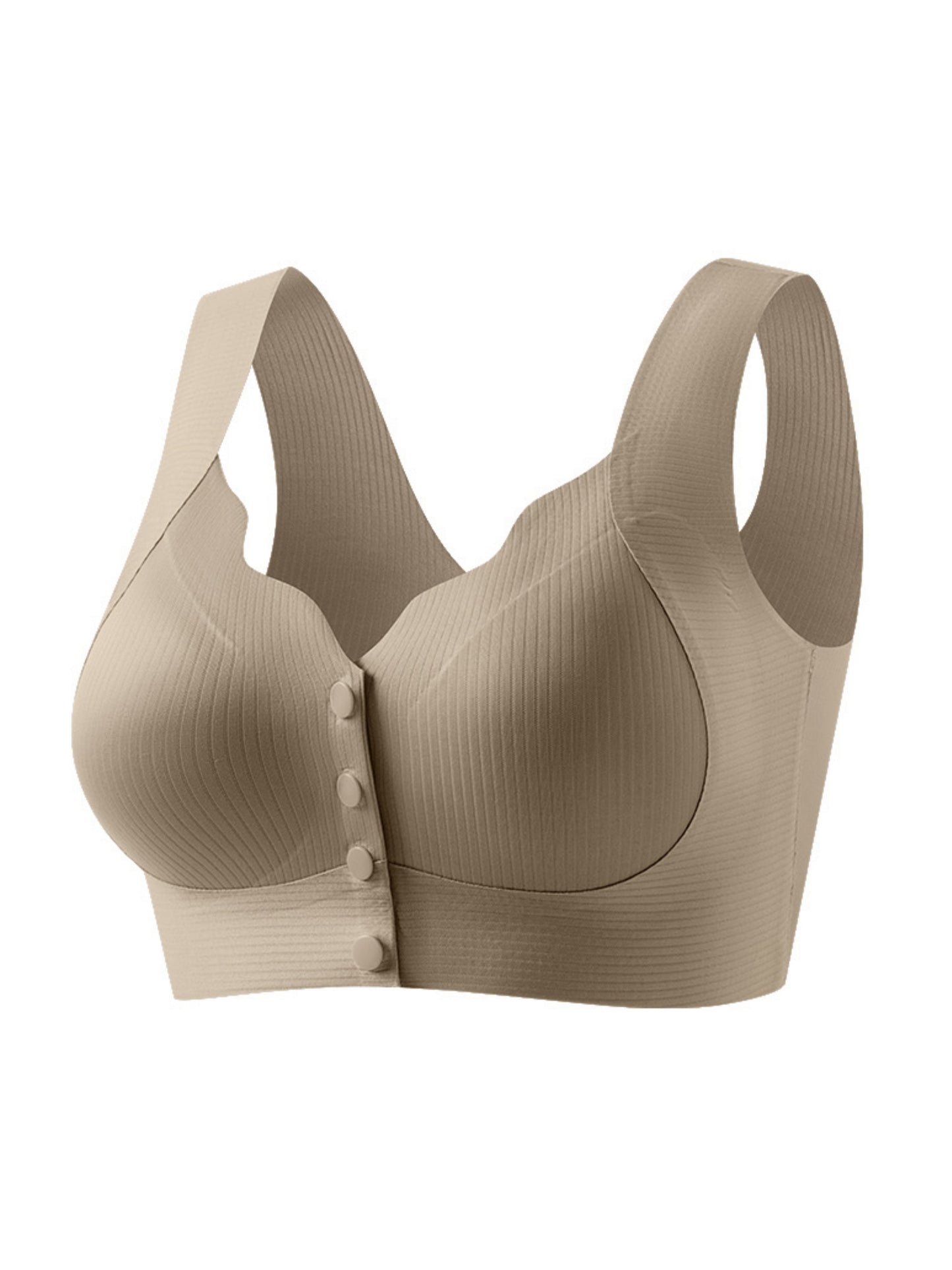 Front Closure Seamless Push Up Back Smoothing & Anti-Sagging Wireless Bra