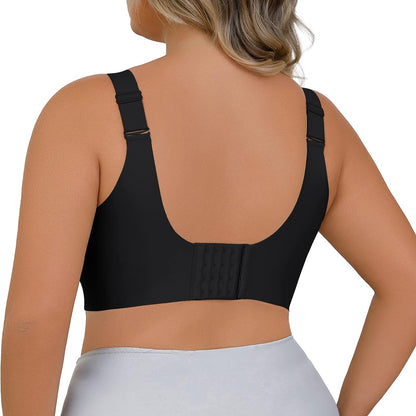 Plus Size Wireless Shaper Bra Black