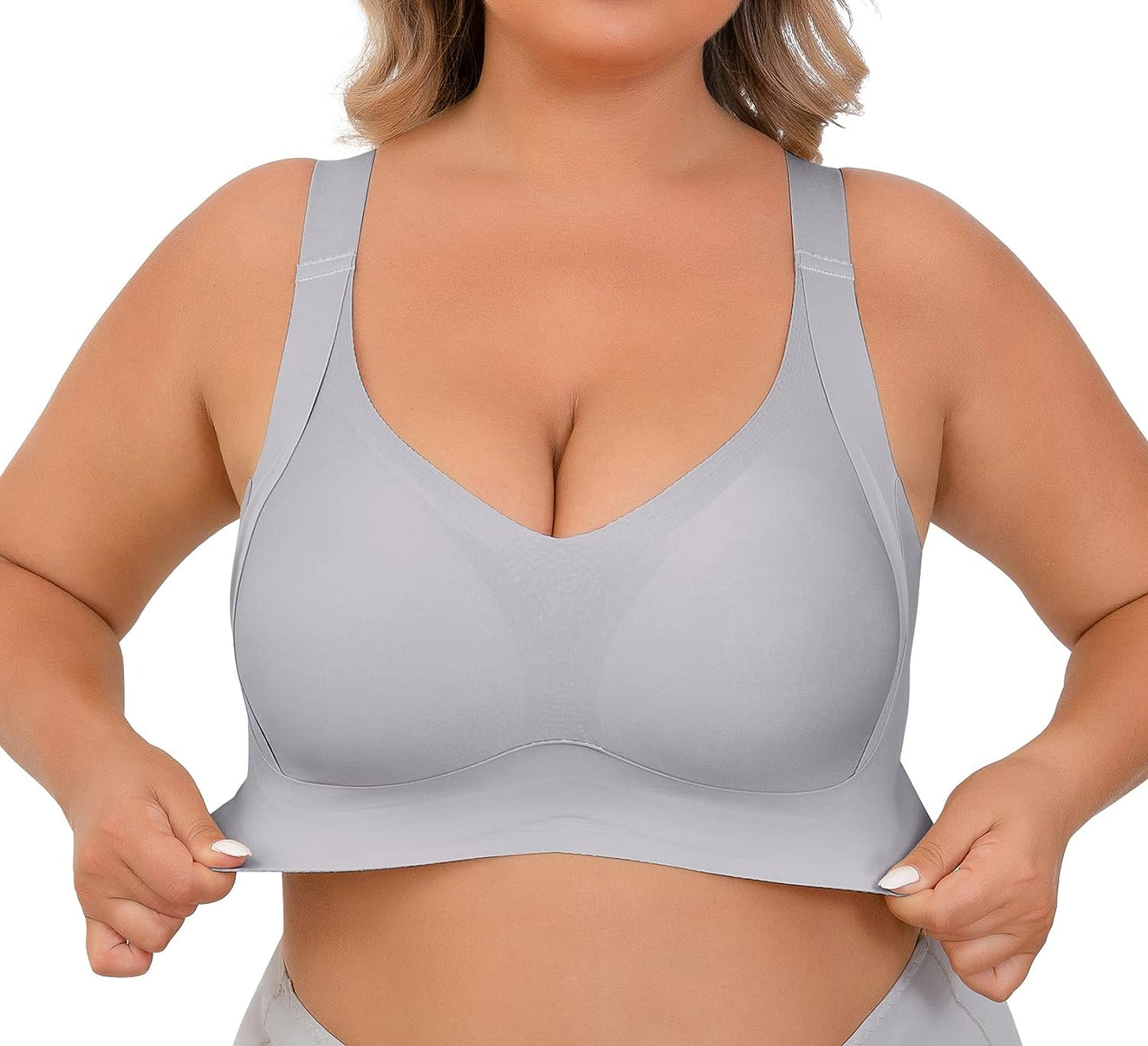 Plus Size Wireless Shaper Bra Violet