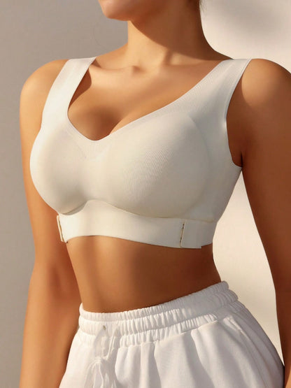 Women Seamless Breathable Comfortable Bra White