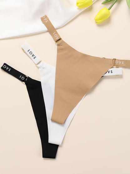 Non-marking Cotton Crotchless Sexy Panties