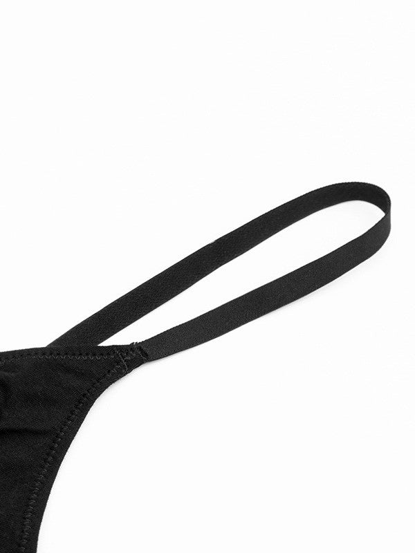 Thin Solid Color Daily Comfortable Seamless Bra Black