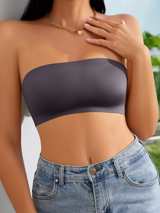 Plain Wireless Strapless Bra