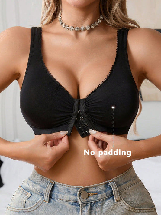 Front Closure Women's Wireless Bra
