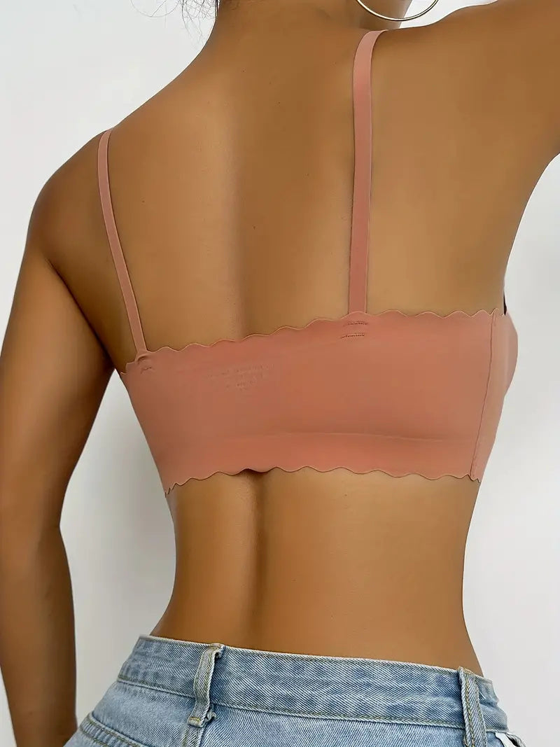 Semicircle Decorative Border Wireless Bra Peru