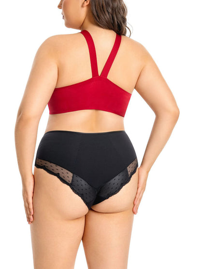 Large Size Front Button Seamless Backless Bra Red