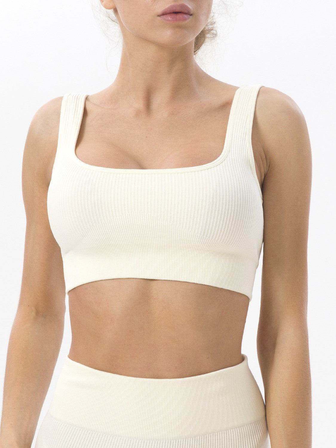 High-strength Push-up Sports Bra White