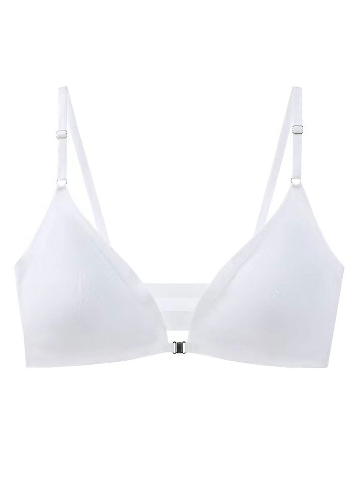 Seamless Soft Support Front Closure Wireless Comfortable Bra