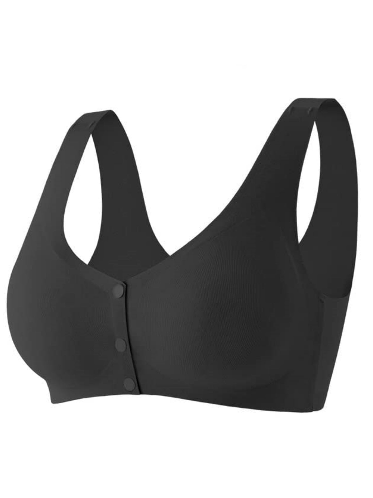 Ladies' Solid Color Front Closure Seamless Bra