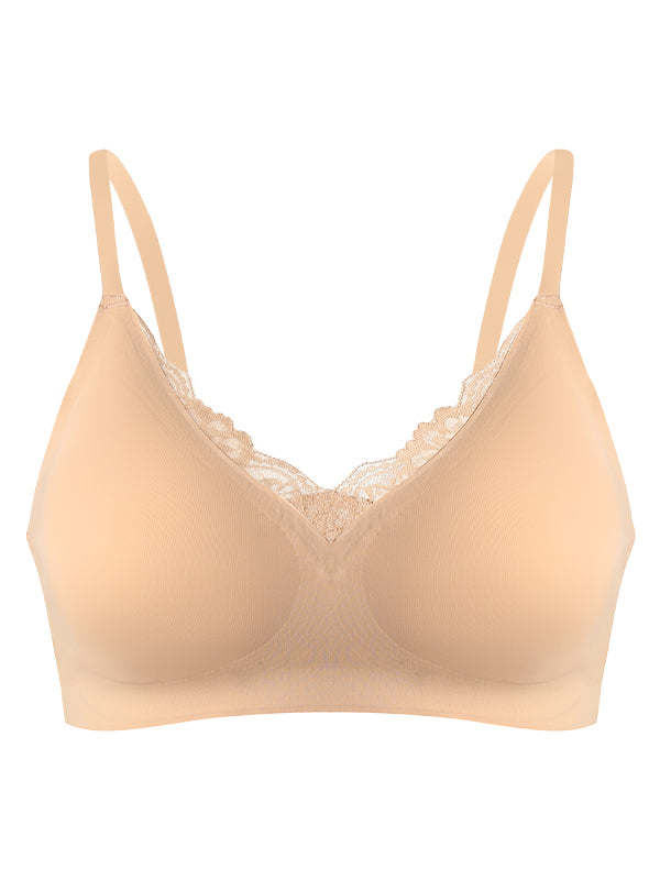 Sexy Lace Splicing Seamless Breathable Sports Push-up Bra