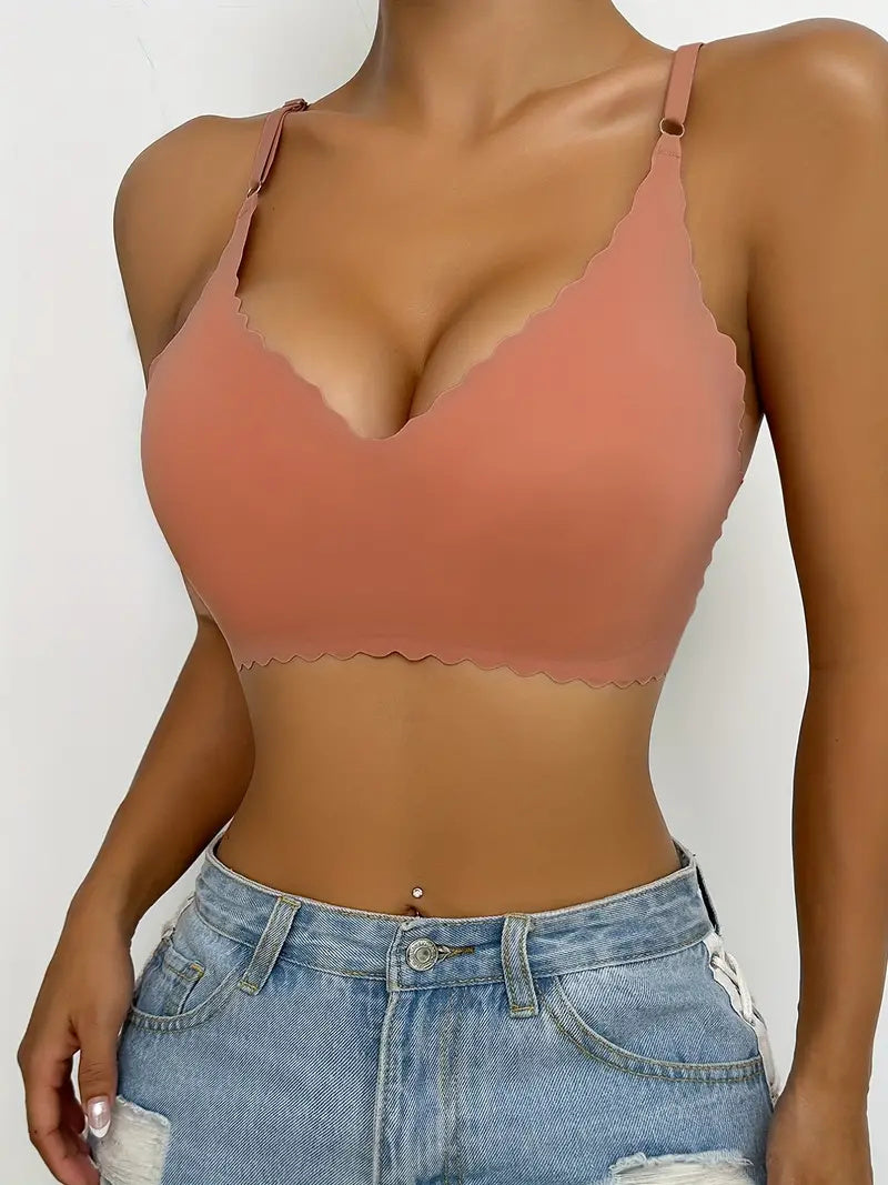 Semicircle Decorative Border Wireless Bra Peru