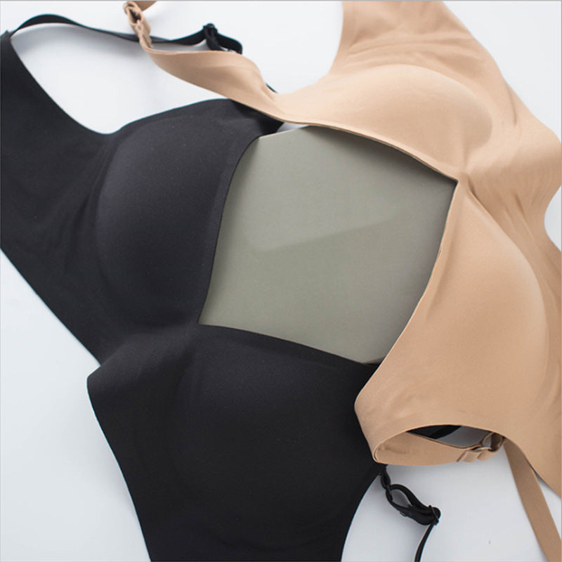 Basic French Push-up Wireless Bra Nude