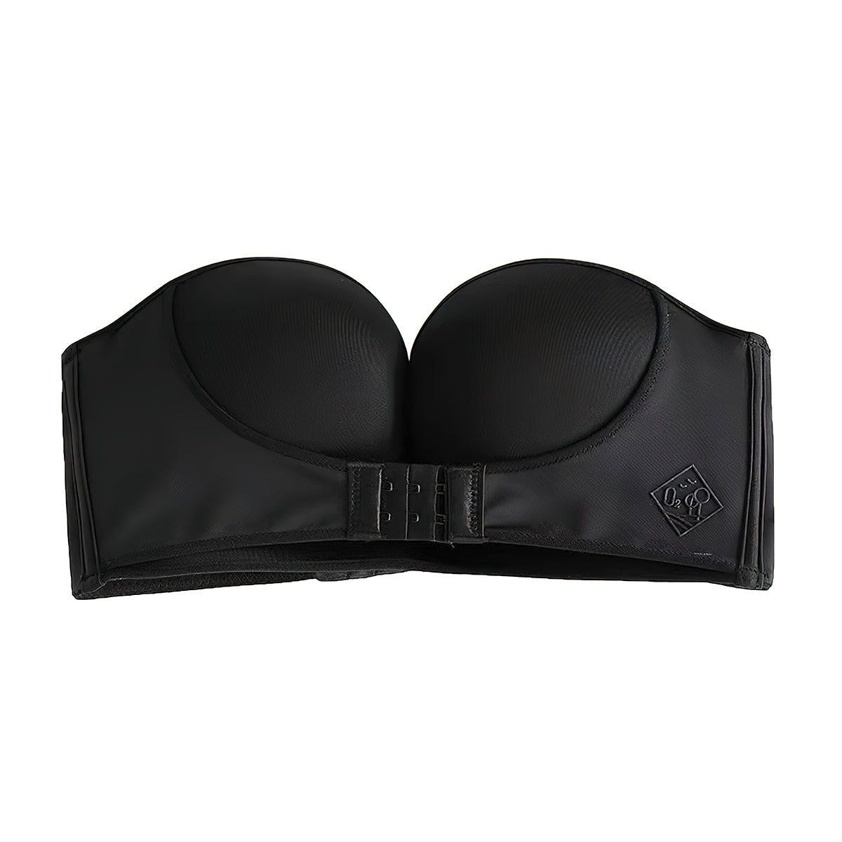 Strapless Invisible Push-up Front Buckle Non-Slip Wireless Lift Bra Black