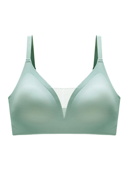 V-neck Push-up Comfortable Seamless Wireless Bra