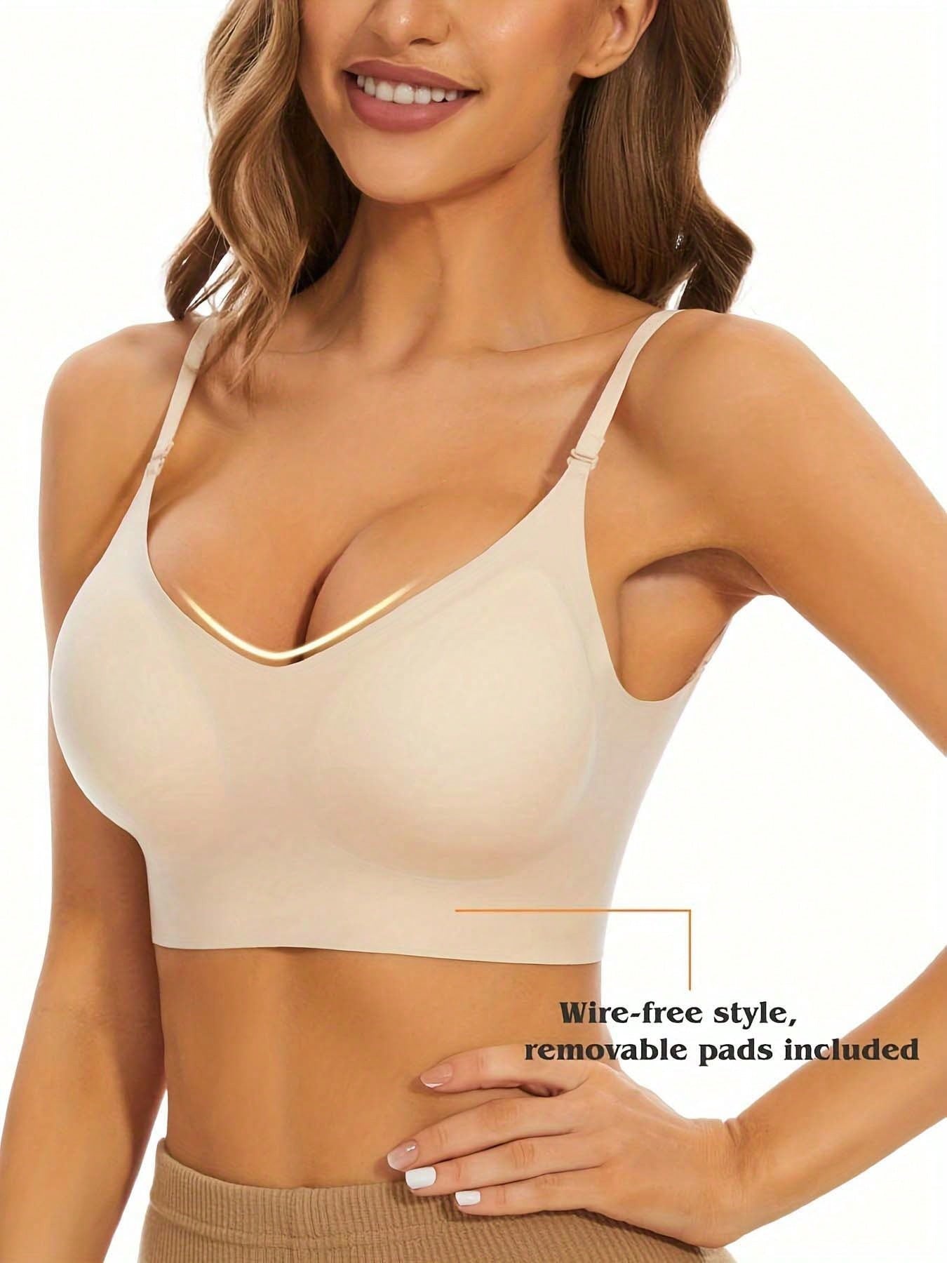 Summer Big U Backless Multi Wear Gathering Bra Ivory