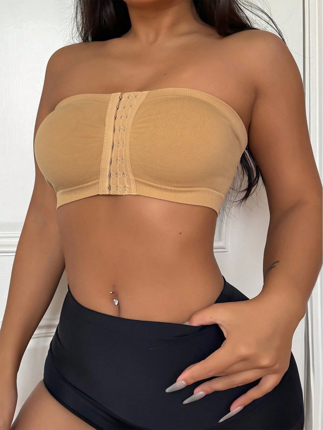 Women's Front Closure Strapless Bra