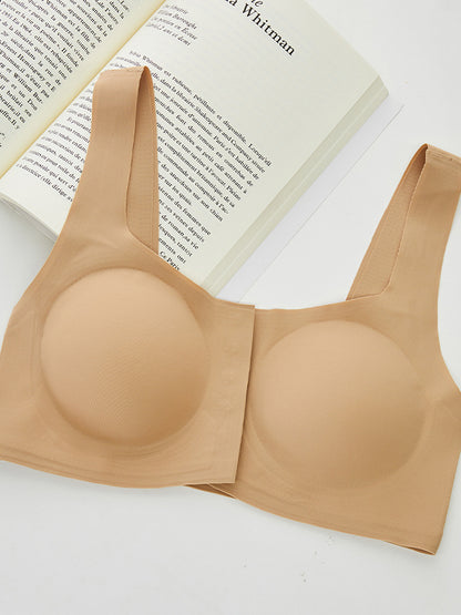 Sexy Front Closure Gathered Seamless U-Shape Beautiful Back Bra