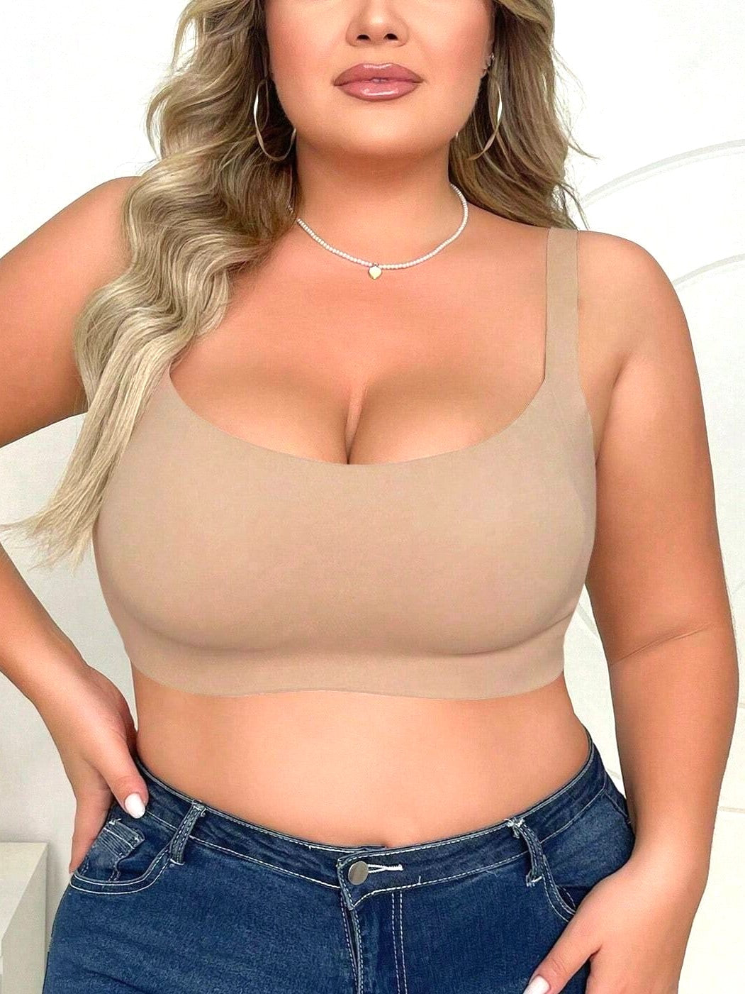 Plus Size Women's Seamless Bra Without Underwire