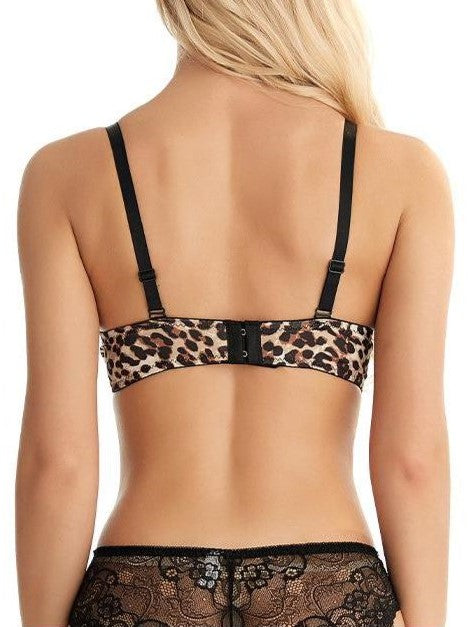 Wireless Push-up Leopard Bra & Underwear Set