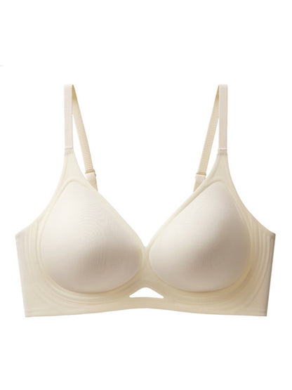 Jelly Seamless Cool & Sexy Hollow Out Gathered Bra