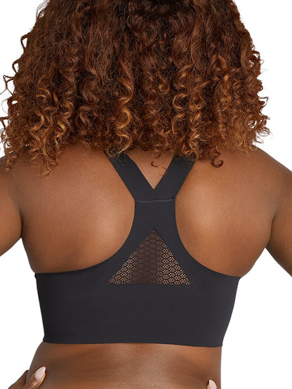 Comfort Racerback Breathable Wireless Bra Black