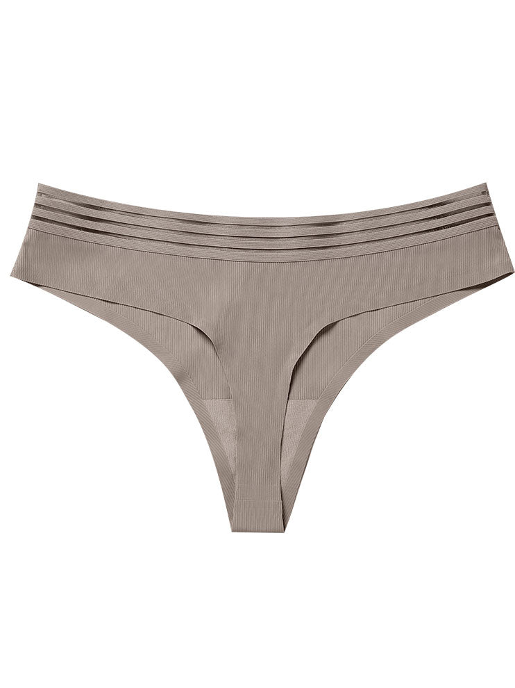 Threadless Ice Silk Thong Panties