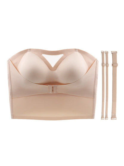 Women's Casual-Comfy Front Closure Strapless Push-Up Bra