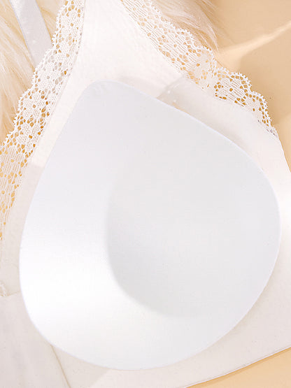 Front-Clasp Push-Up Wireless Seamless Lightweight Lace Bra