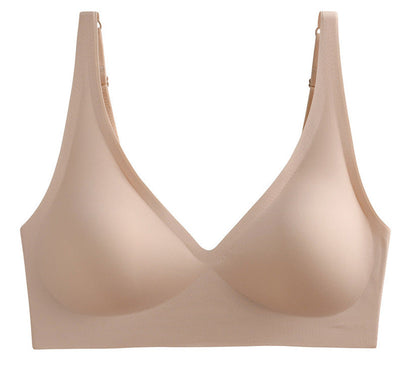 Basic French Push-up Wireless Bra Nude