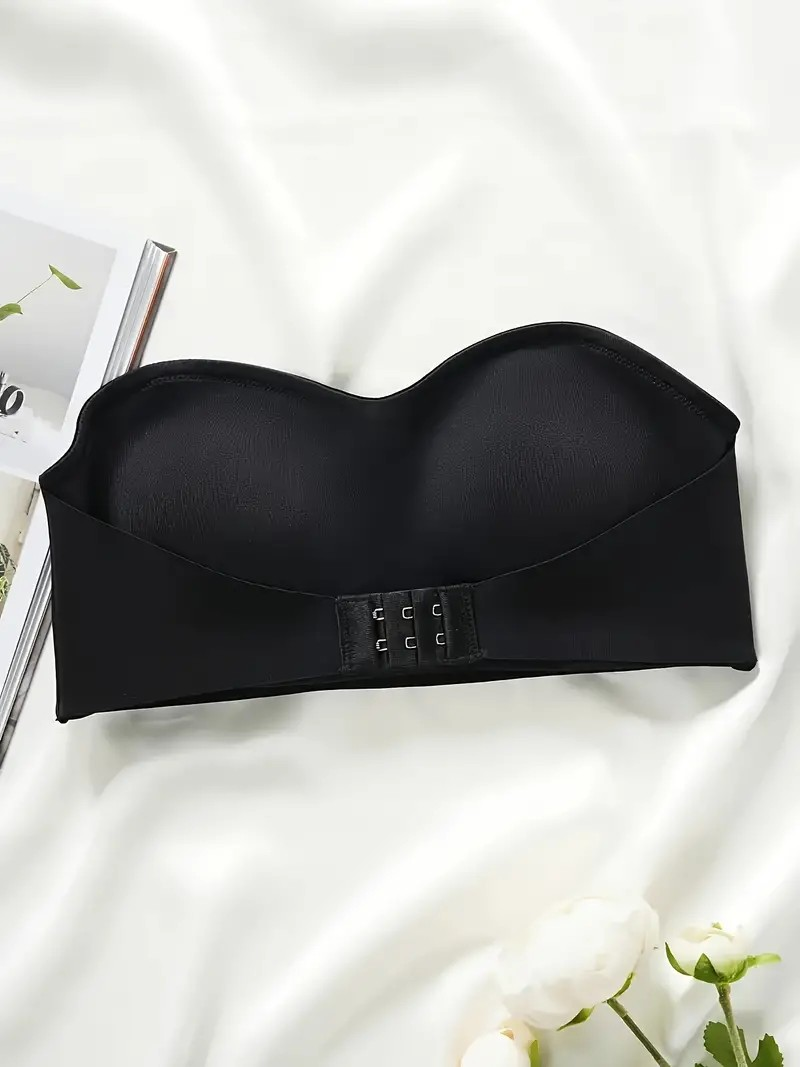 Sexy Front Clasp Shaping and Lifting Wireless Breathable Bra Black