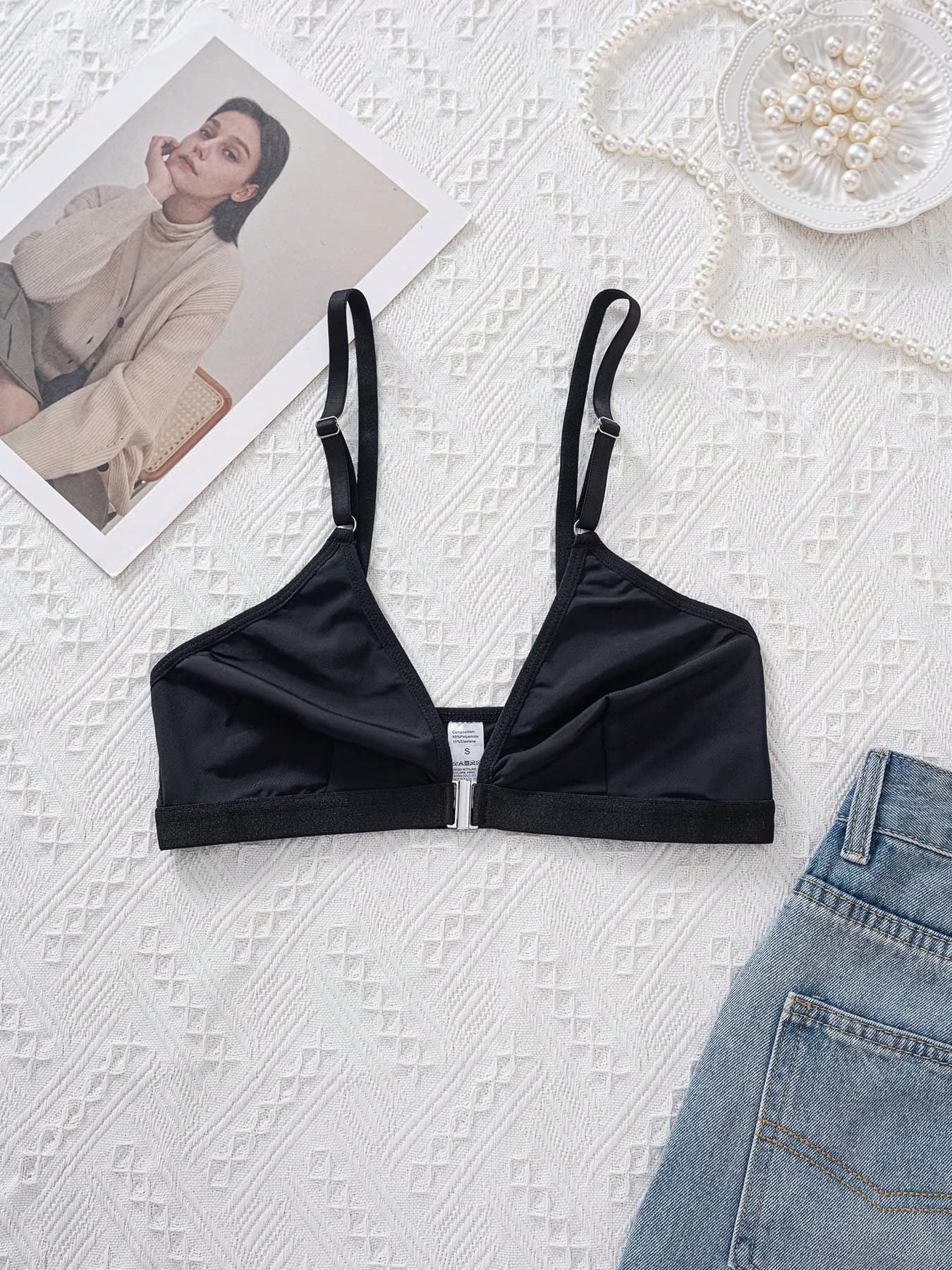 Seamless Soft Support Front Closure Wireless Comfortable Bra