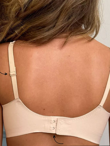 Basic French Push-up Wireless Bra Nude