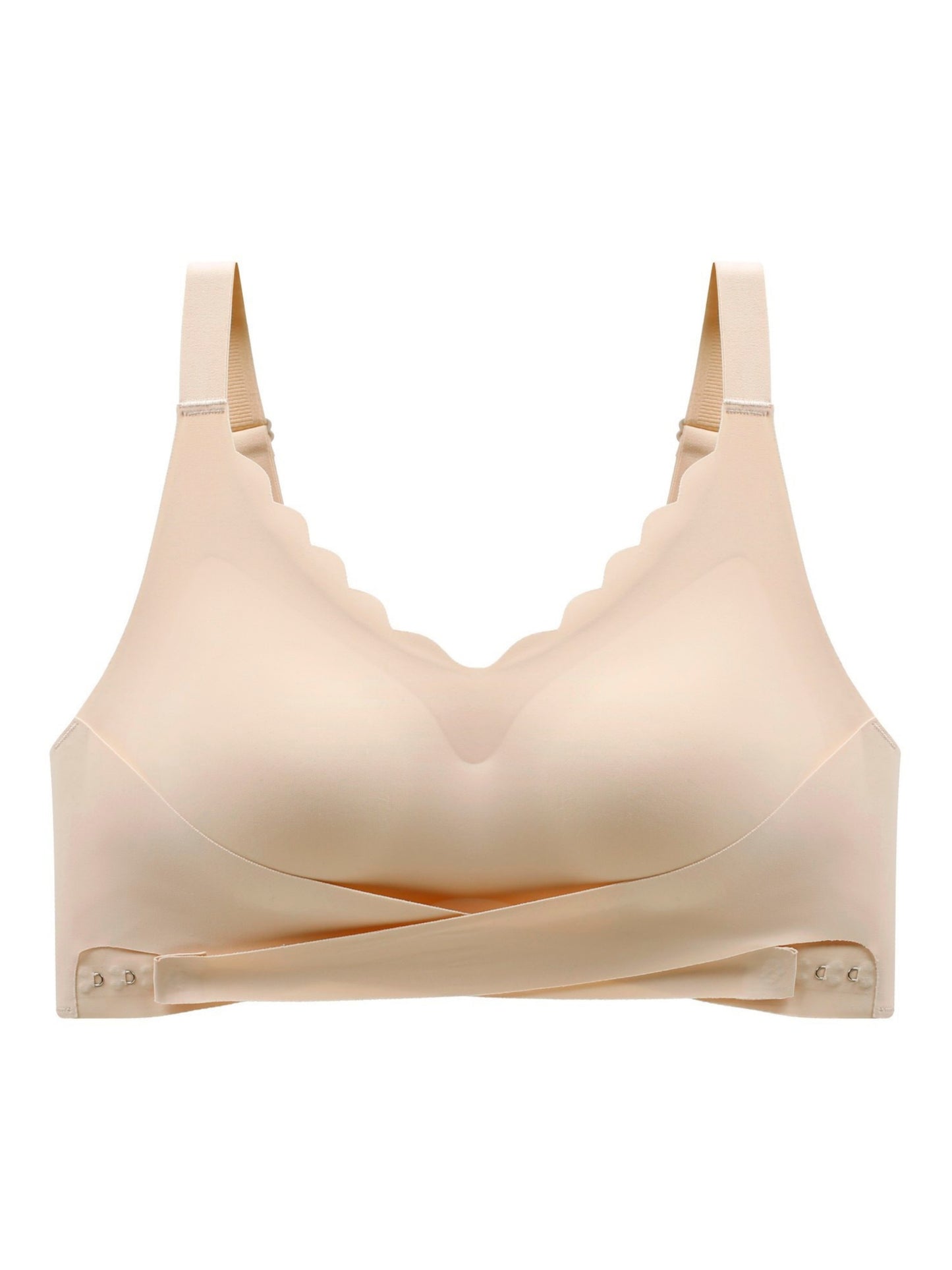 Comfortable Front Closure Seamless Wireless Push-up Bra