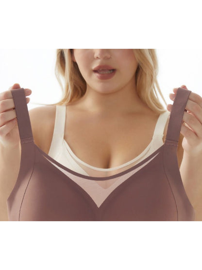 Solid Color Lifting & Anti-sagging Push-up Wireless Seamless Bra