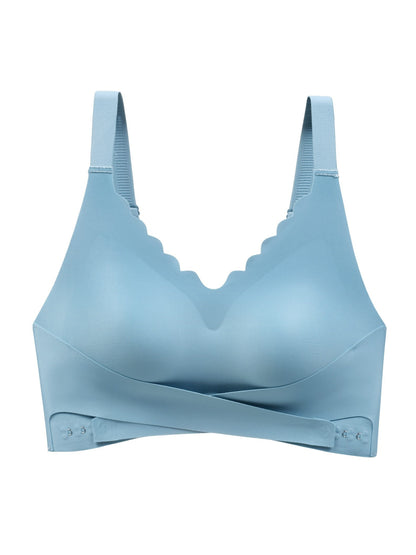 Comfortable Front Closure Seamless Wireless Push-up Bra