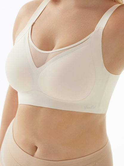 Solid Color Lifting & Anti-sagging Push-up Wireless Seamless Bra