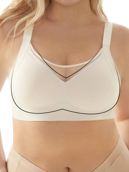 Solid Color Lifting & Anti-sagging Push-up Wireless Seamless Bra