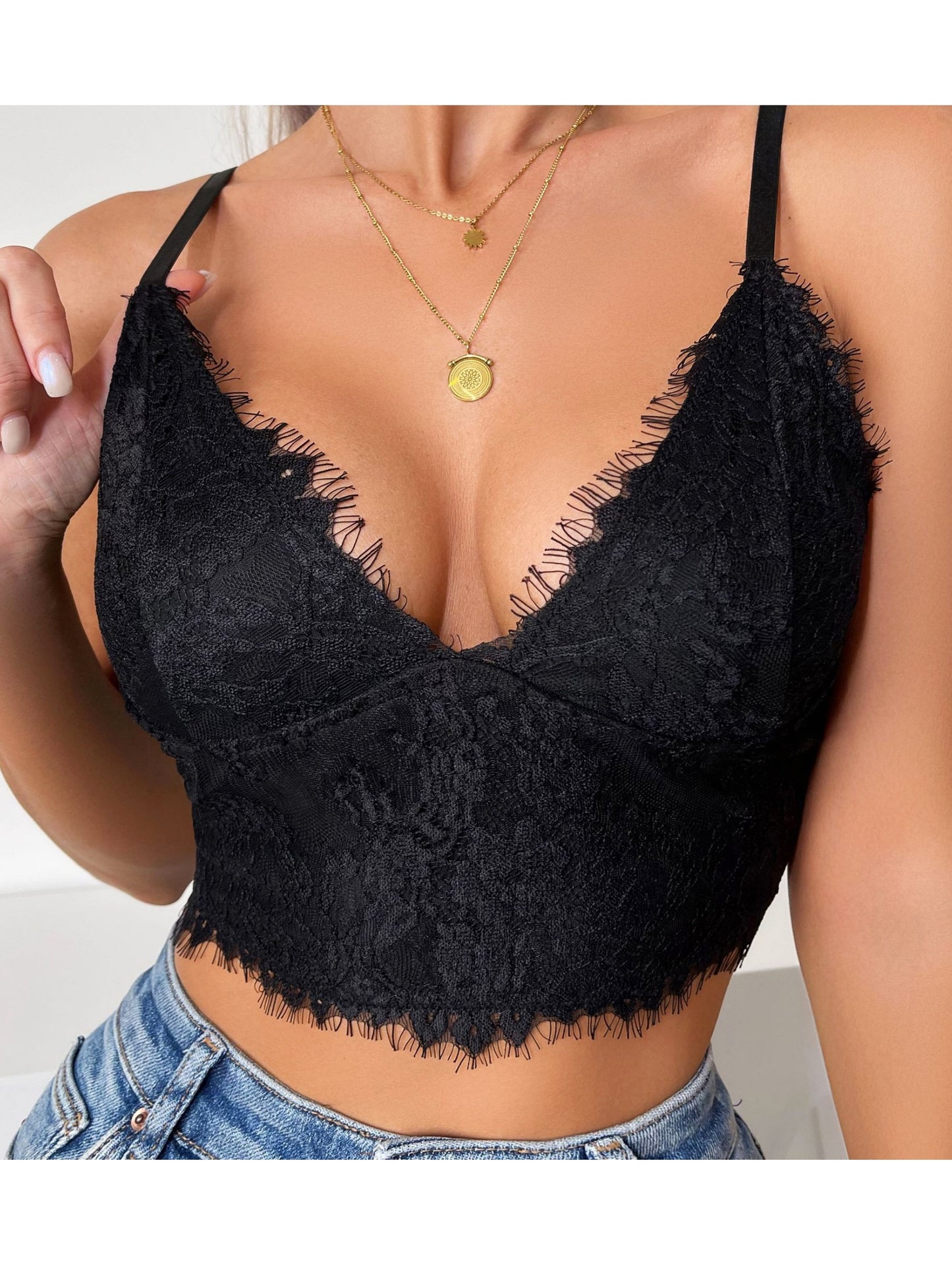 Women's Tank Top Sexy Lace Cami Corset Tops Bra