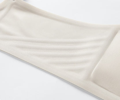 Low-neck Seamless Push-up Wieless Bra Ivory