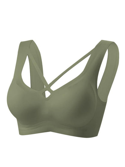 Nude Jelly Strip Support Breathable Comfort Seamless Bra