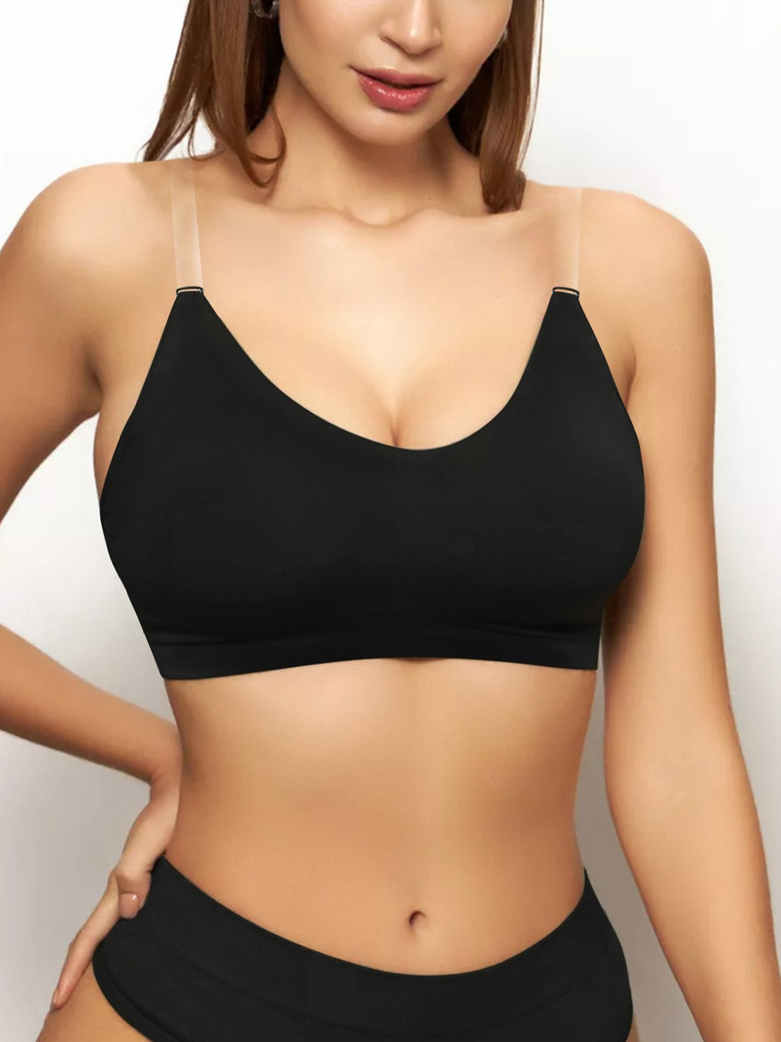 V-neck Comfortable Invisible Wireless Seamless Bra