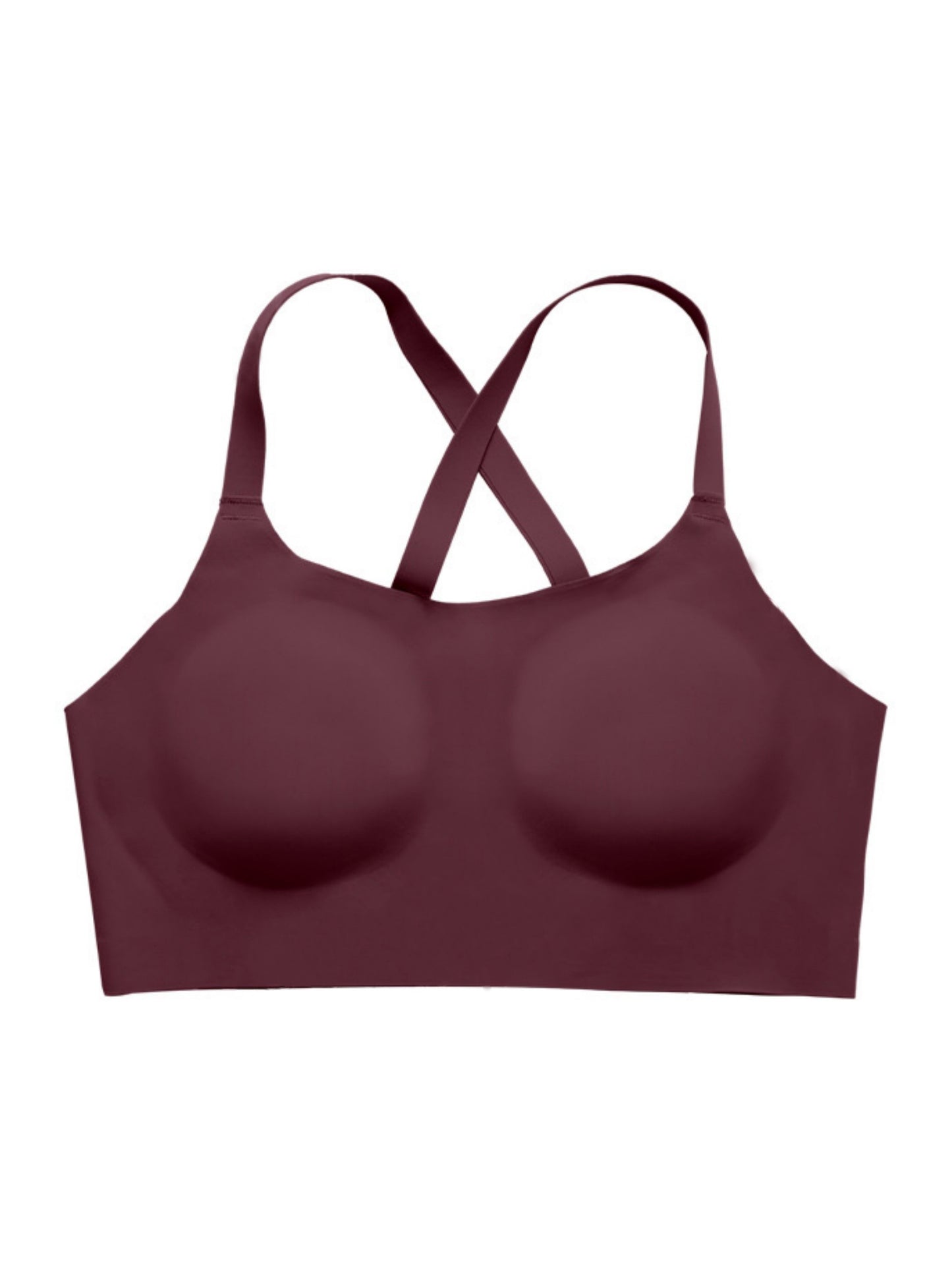 Sexy Letter Shoulder Straps Gather Seamless Breathable Wireless Bra